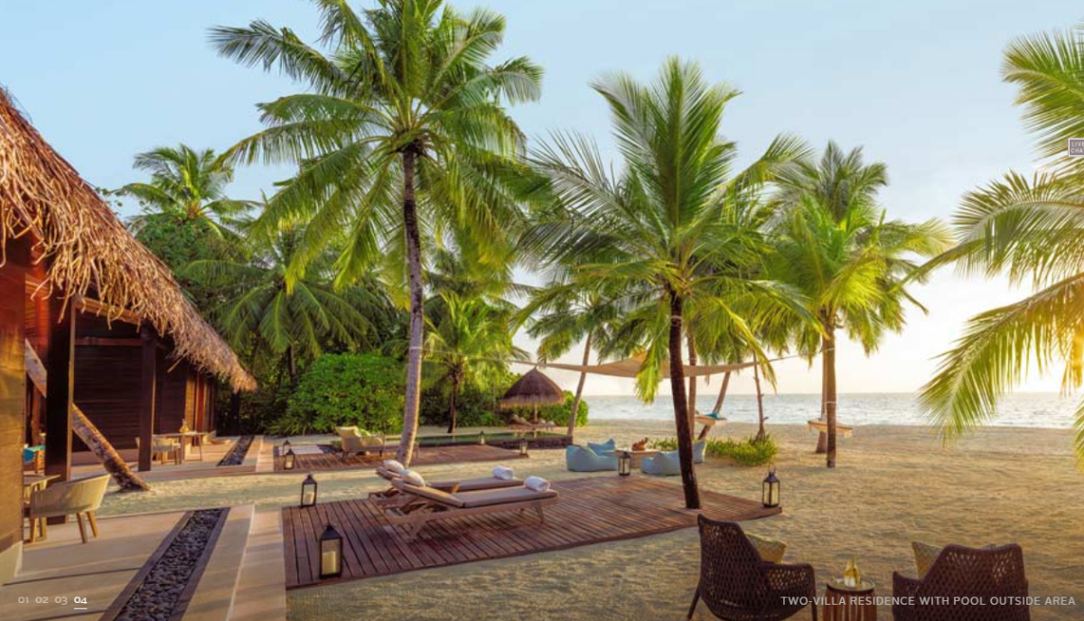 房型内部设施图片参考，如无边泳池与电视及音响， 双别墅泳池公馆-Two-Villa Residence Villa With Pool maldievs(唯一岛|唯逸岛|OO岛 One Only Reethi Rah) 